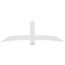 Ekena Millwork Bellingham Architectural Grade PVC Gable Bracket, 84"W x 28"H x 2"D x 6"F, 8/12 Pitch GBP084X28X0206BEL00 - alternate 4